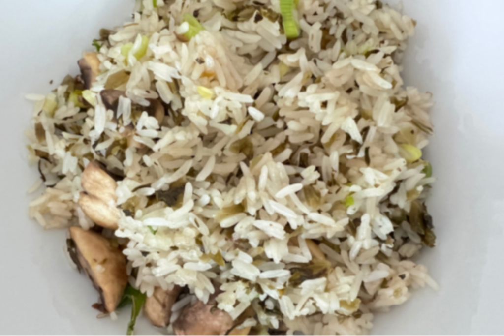 Pickled Potherb Mustard And Mushroom Fried Rice